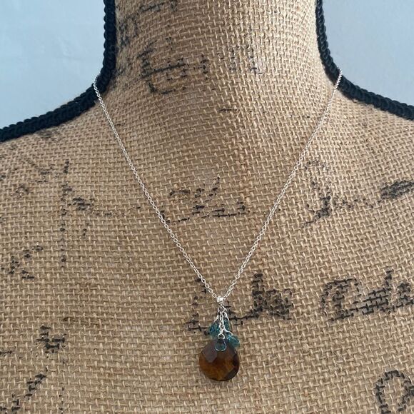 MWS Jewelry - MWS Mark Washerman Samara Sterling Silver‎ Dainty Charm Necklace 925